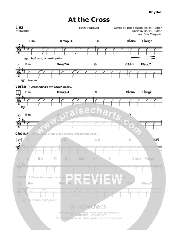 At The Cross Rhythm Chart (Don Chapman)