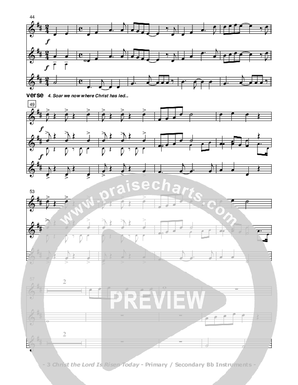 Christ the Lord Is Risen Today Bb Instruments (Don Chapman)