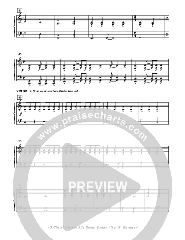 Christ the Lord Is Risen Today Synth Strings (Don Chapman)