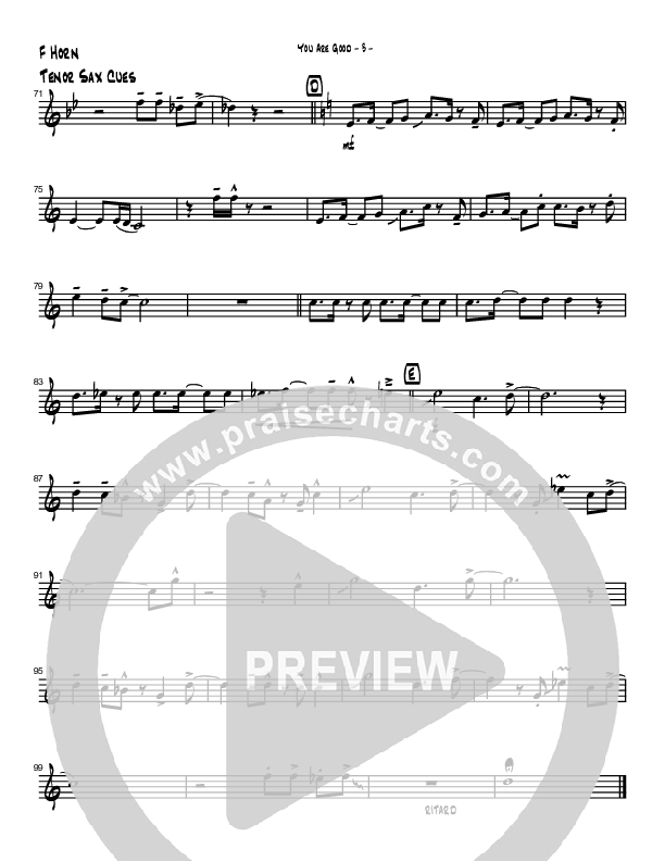 You Are Good (Instrumental) French Horn (Brad Henderson)