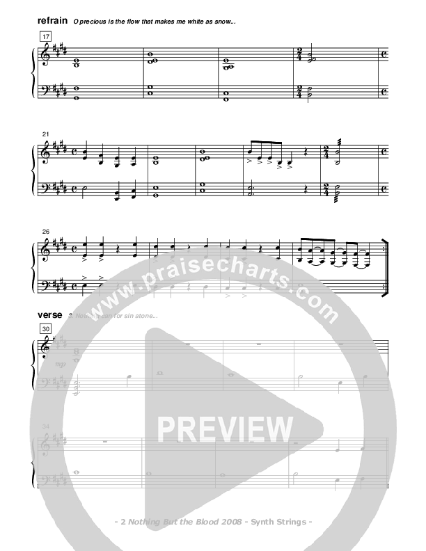 Nothing But The Blood Synth Strings (Don Chapman)