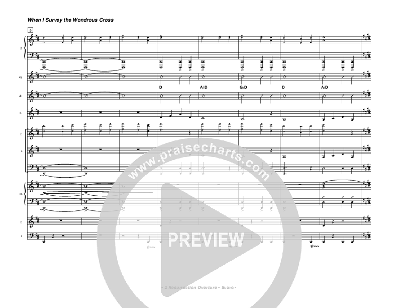 Resurrection Overture Conductor's Score (Don Chapman)