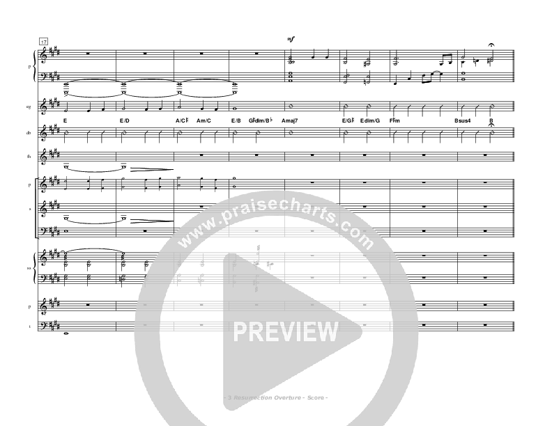 Resurrection Overture Conductor's Score (Don Chapman)