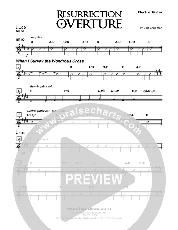 Resurrection Overture Electric Guitar (Don Chapman)