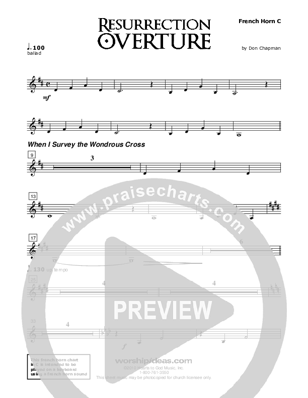 Resurrection Overture French Horn (Don Chapman)