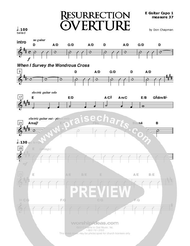 Resurrection Overture Guitar (Don Chapman)