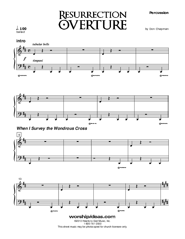 Resurrection Overture Percussion (Don Chapman)