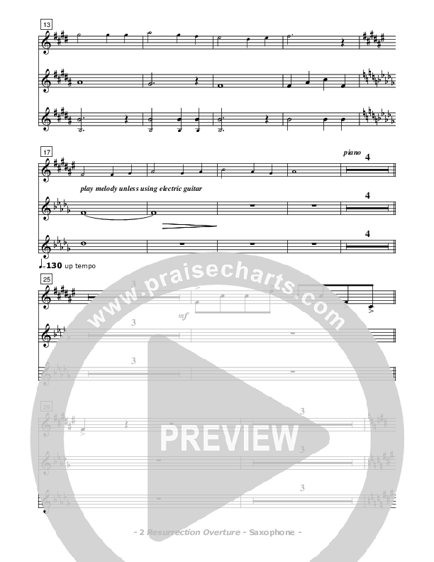 Resurrection Overture Saxophone (Don Chapman)