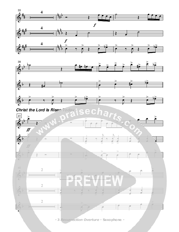 Resurrection Overture Saxophone (Don Chapman)