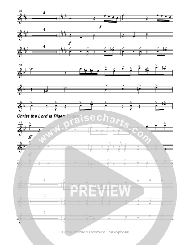 Resurrection Overture Saxophone (Don Chapman)