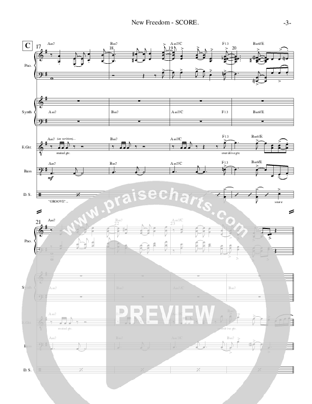 New Freedom (Instrumental) Conductor's Score (Ric Flauding)