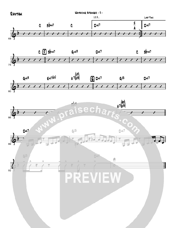 Wayfaring Stranger (Instrumental) Rhythm Chart (Brad Henderson)