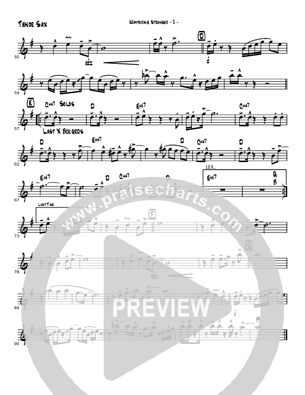 Wayfaring Stranger (Instrumental) Tenor Sax 2 (Brad Henderson)