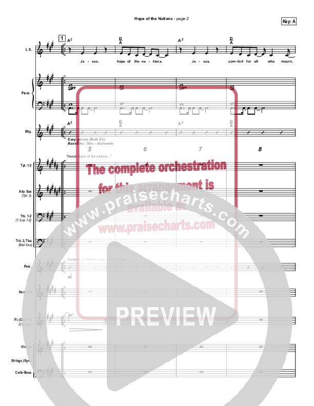 Hope Of The Nations Orchestration (Brian Doerksen)
