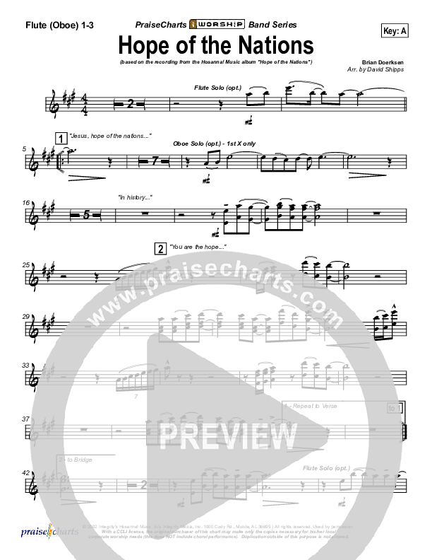 Hope Of The Nations Wind Pack (Brian Doerksen)