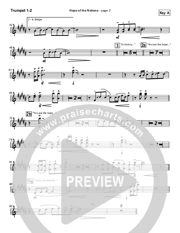 Hope Of The Nations Trumpet 1,2 (Brian Doerksen)