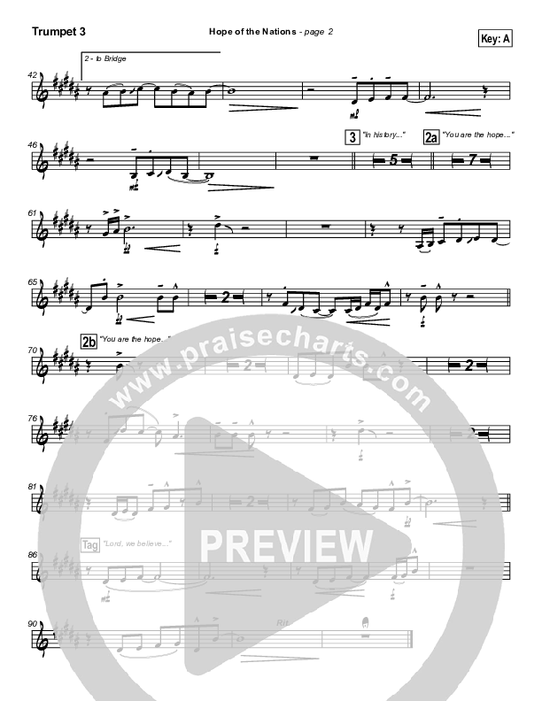 Hope Of The Nations Trumpet 3 (Brian Doerksen)