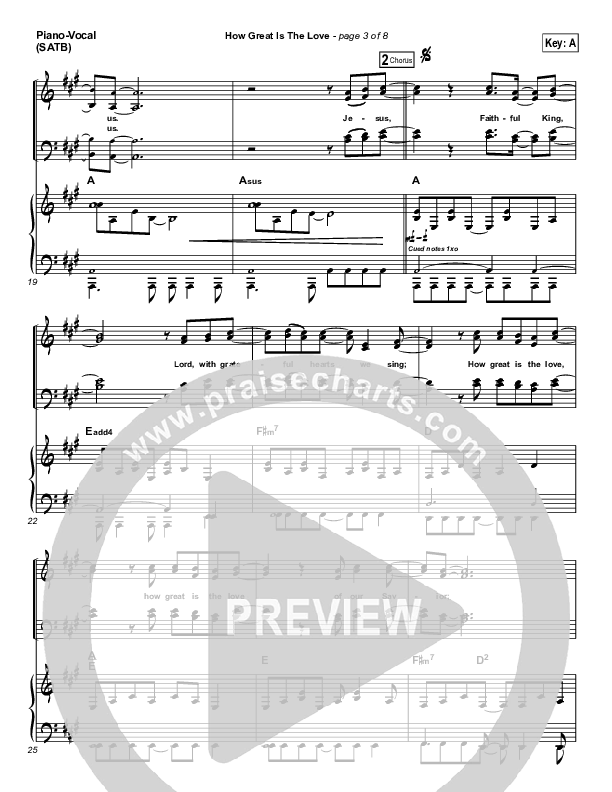 How Great Is The Love Lead & Piano (Paul Baloche)