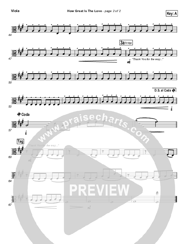 How Great Is The Love Viola (Paul Baloche)