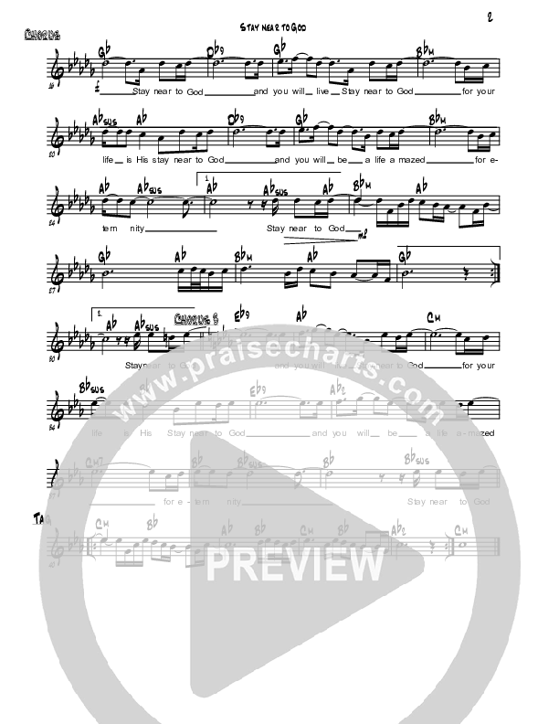 Stay Near To God Lead Sheet (Jon Shabaglian)