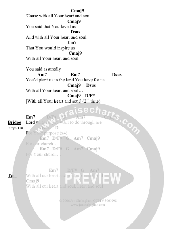 Heart And Soul Chord Chart (Jon Shabaglian)