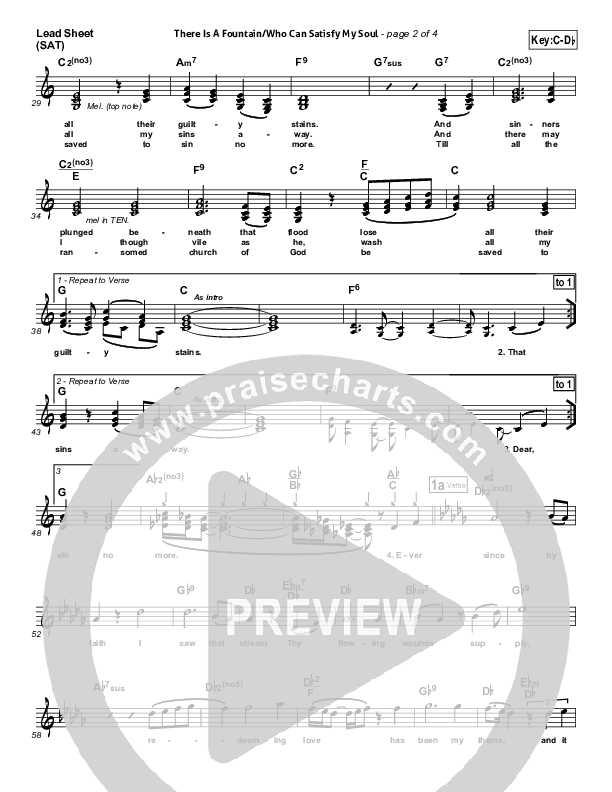 Who Can Satisfy My Soul Like You Lead Sheet (Dennis Jernigan)