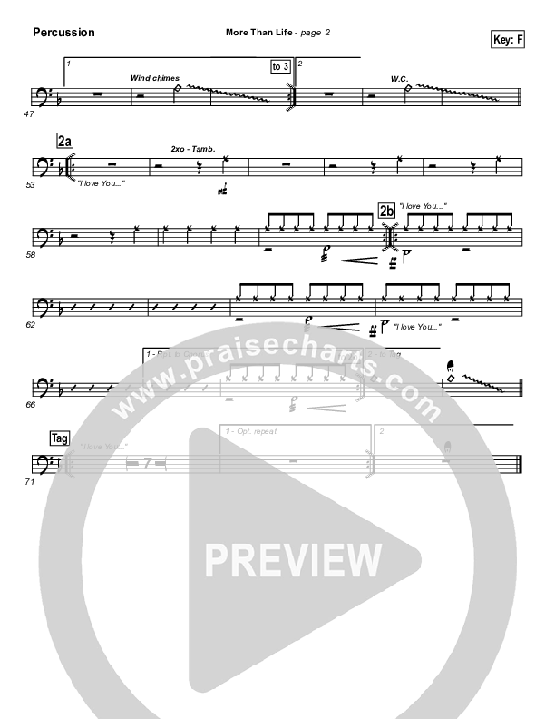 More Than Life Percussion (Hillsong Worship)