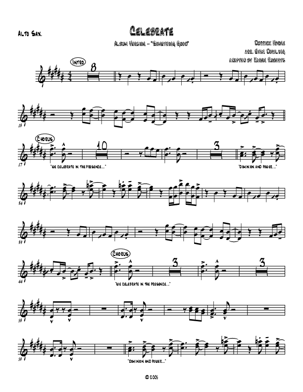 Celebrate Alto Sax (Westover Hills Music)