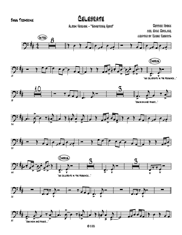 Celebrate Bass Trombone (Westover Hills Music)