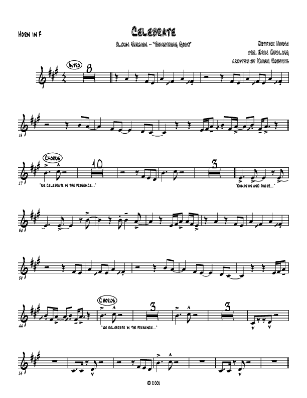 Celebrate French Horn (Westover Hills Music)