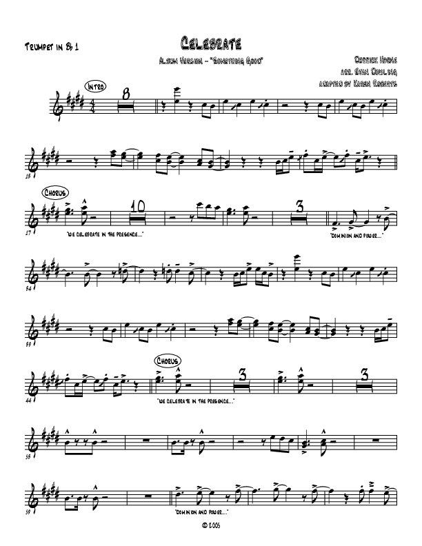 Celebrate Trumpet 1 (Westover Hills Music)