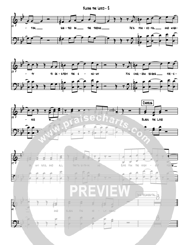 Bless The Lord Choir Sheet (SATB) (Westover Hills Music)