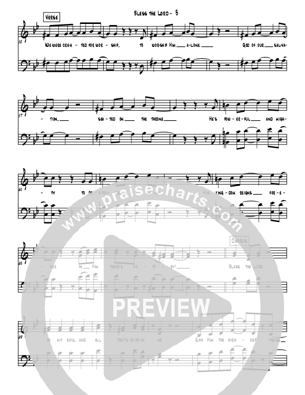 Bless The Lord Choir Sheet (SATB) (Westover Hills Music)