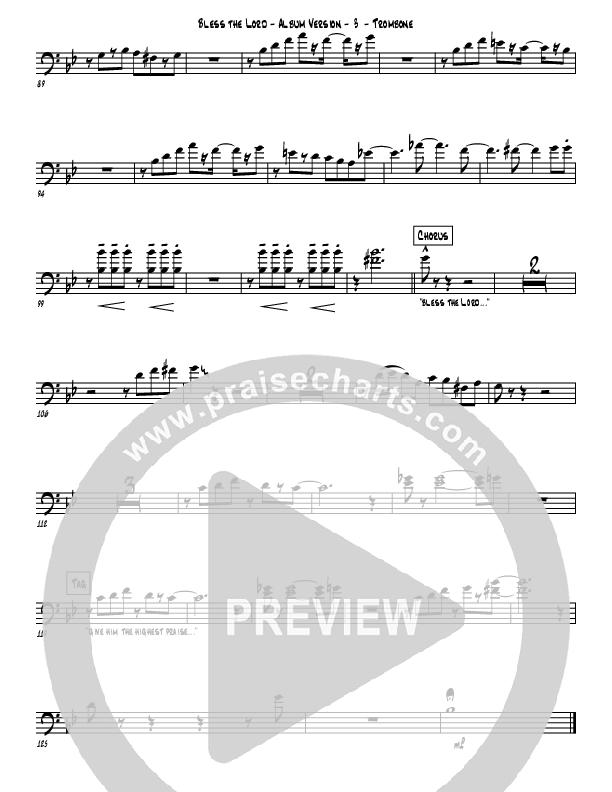 Bless The Lord Trombone (Westover Hills Music)