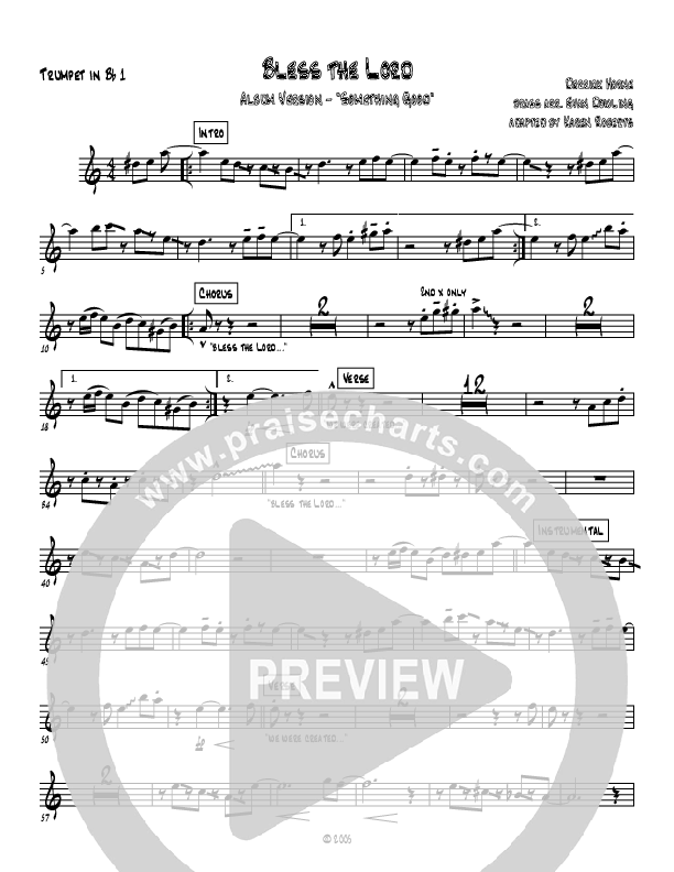 Bless The Lord Trumpet 1 (Westover Hills Music)