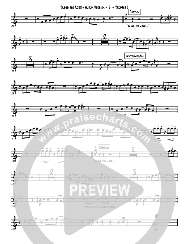 Bless The Lord Trumpet 2 (Westover Hills Music)