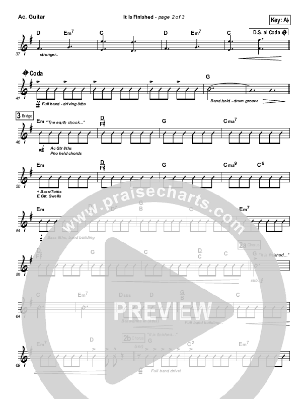 It Is Finished Acoustic Guitar (Matt Papa)