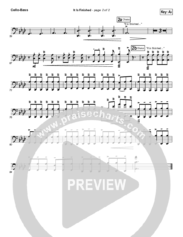 It Is Finished Cello/Bass (Matt Papa)