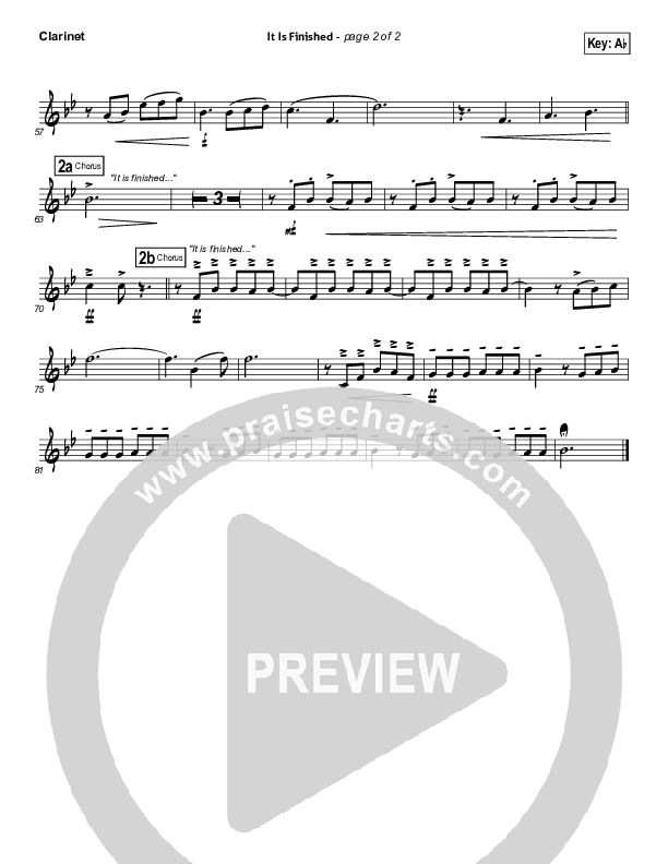 It Is Finished Clarinet (Matt Papa)