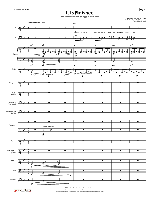 It Is Finished Conductor's Score (Matt Papa)