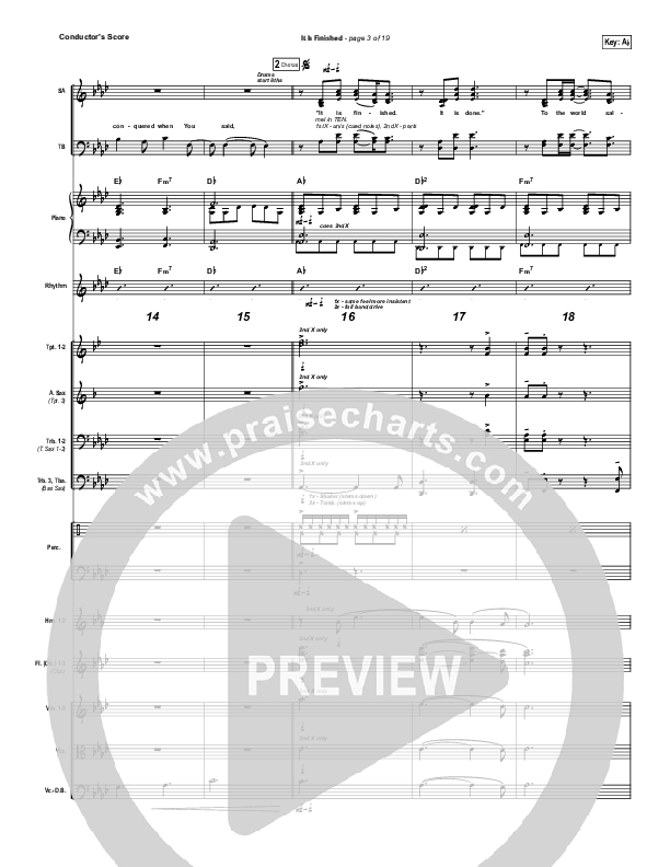 It Is Finished Conductor's Score (Matt Papa)