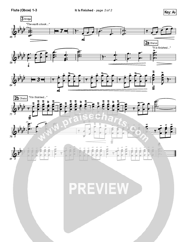 It Is Finished Flute/Oboe 1/2/3 (Matt Papa)