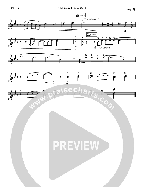 It Is Finished French Horn 1/2 (Matt Papa)