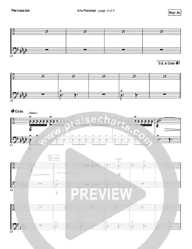 It Is Finished Percussion (Matt Papa)