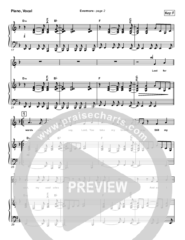 Evermore Piano/Vocal & Lead (Hillsong Worship)