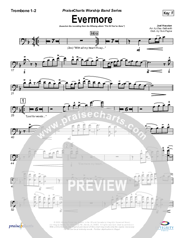 Evermore Trombone 1/2 (Hillsong Worship)