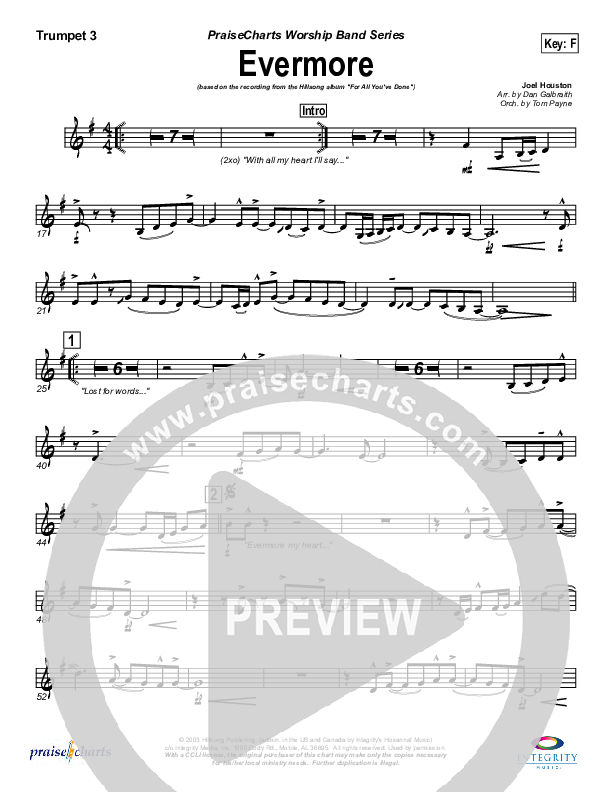 Evermore Trumpet 3 (Hillsong Worship)