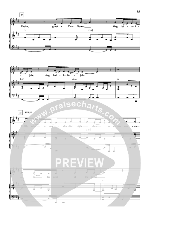 Sing Hallelujah Lead Sheet (New Life Worship)