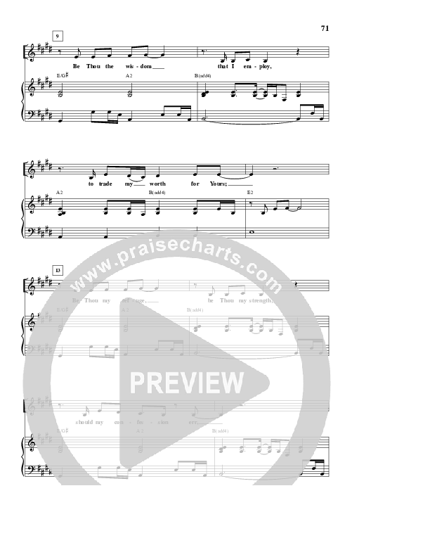 Be Thou Exalted Lead Sheet (New Life Worship)