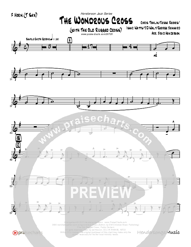 The Wonderful Cross (with The Old Rugged Cross) (Instrumental) French Horn (Brad Henderson)